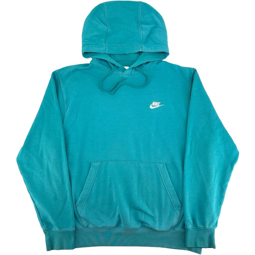 Mens Blue Nike Sportswear Club Fleece Pullover Hoodie Sweatshirt Sz M BV2654-345